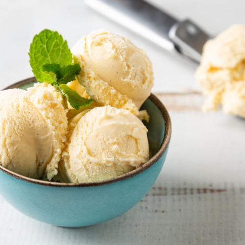 Old-Fashioned Style Chamomile Ice Cream