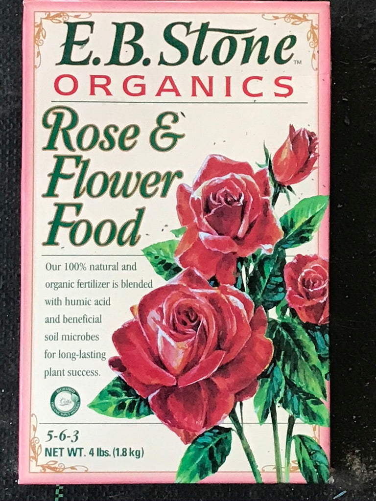 rose plant flowering fertilizer EB Stone Rose & Flower Food – Morningsun Herb Farm